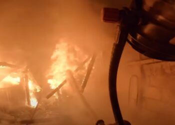 GoPro shares footage a firefighter in action