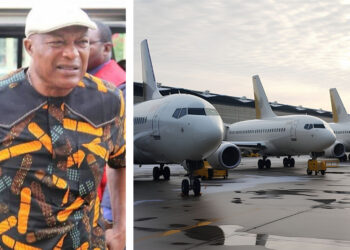 Emmanuel Nwude, airport.