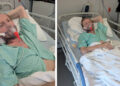 Marek Marzec, stoneworker, hospitalized.