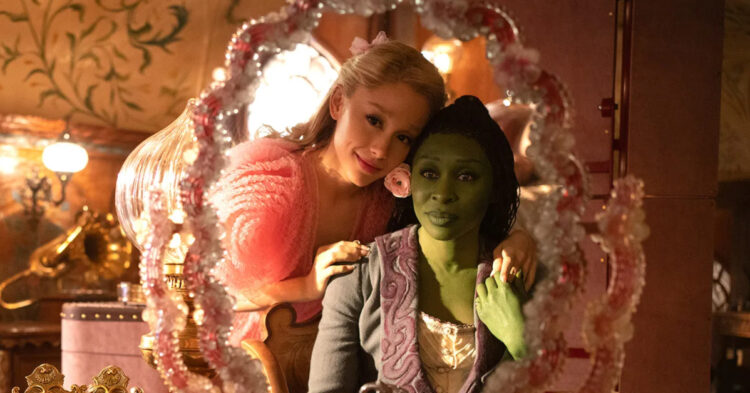 Ariana and Cynthia from Wicked.