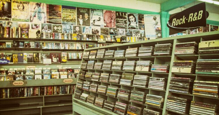 CD rack in store (Mick Haupt via Unsplash)