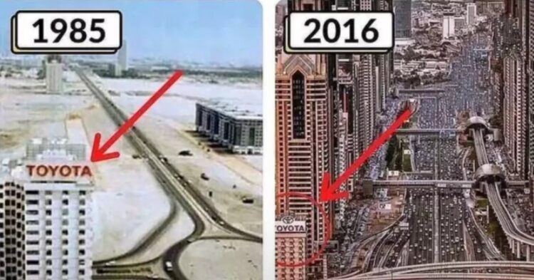Dubai landscape image (Reddit/filmingfisheyes)