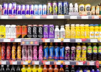 Energy drinks and soda on the shelves (Matthew Horwood/Getty Images)