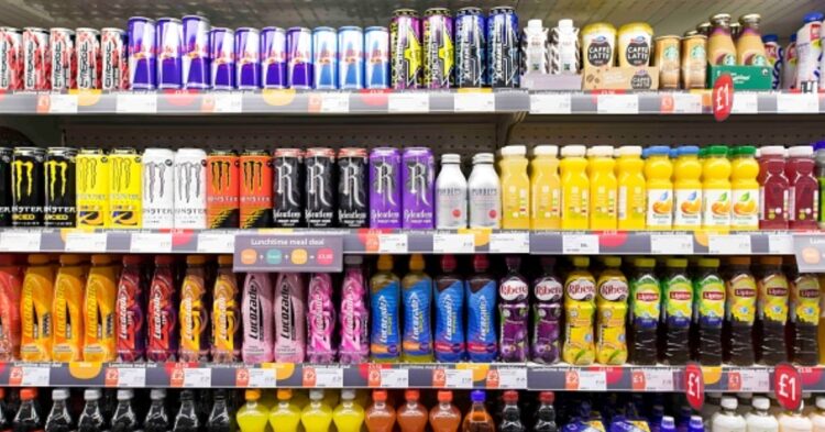 Energy drinks and soda on the shelves (Matthew Horwood/Getty Images)