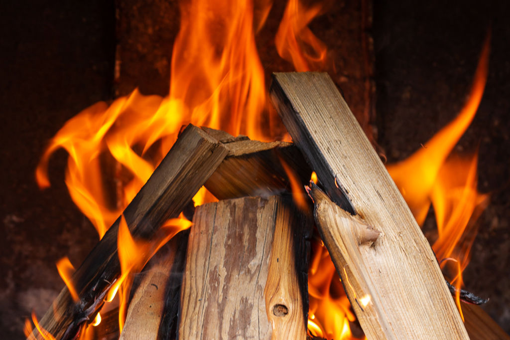 Wood fire