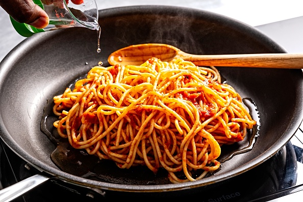 How to reheat pasta for How-to column in Food