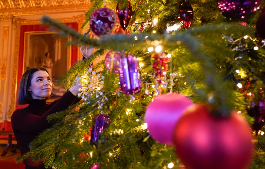 Christmas decorations at Windsor Castle