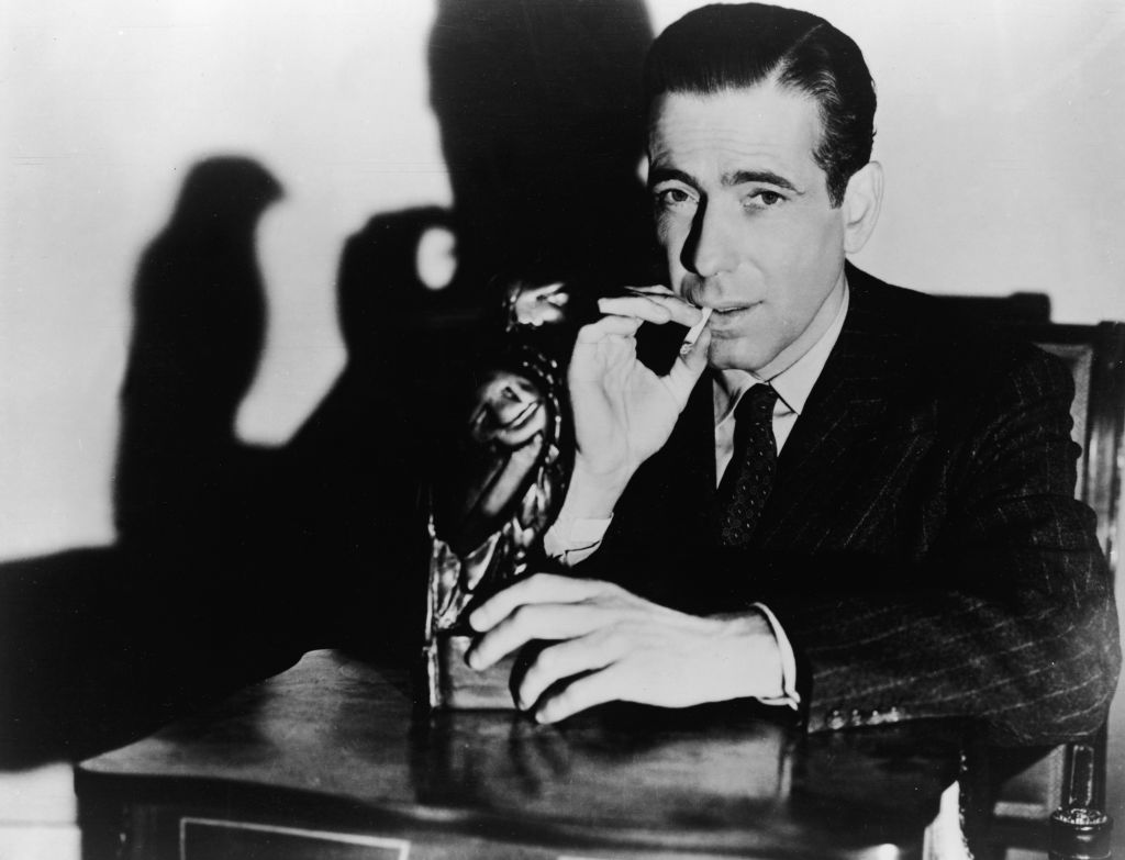 Humphrey Bogart With 'The Maltese Falcon'