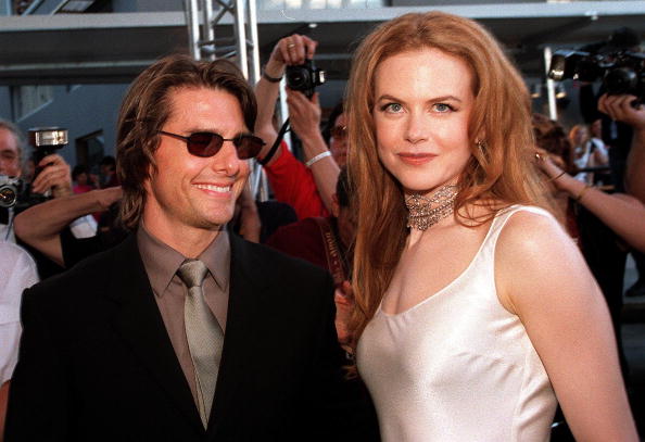 Actors Tom Cruise (L) and his Australian wife, Nic