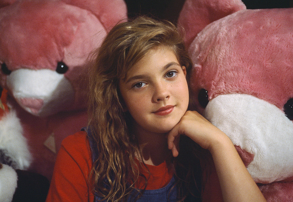 Drew Barrymore on Set of Babes in Toyland