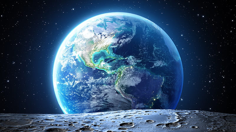 A detailed view of Earth from space.