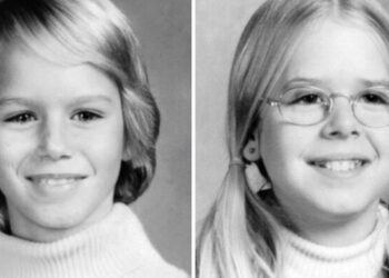 school portraits of Katherine and Sheila Lyon