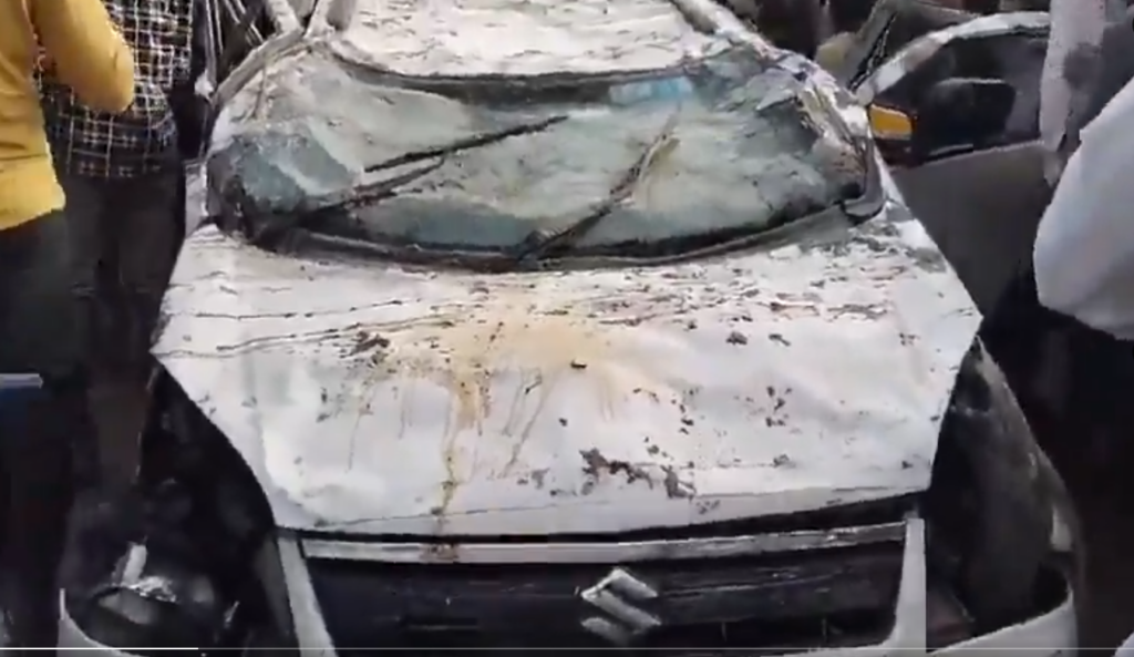 damaged car