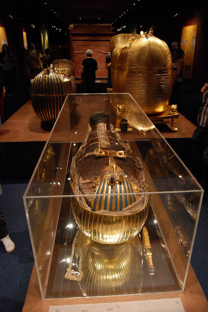 Tutankhamun‘s mummy on display