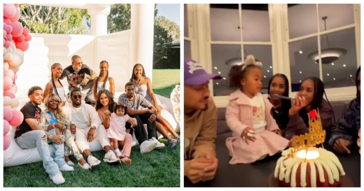 Diddy with his family