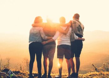 A group of friends sharing a meaningful moment