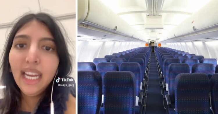a woman is asked to give up her first-class seat