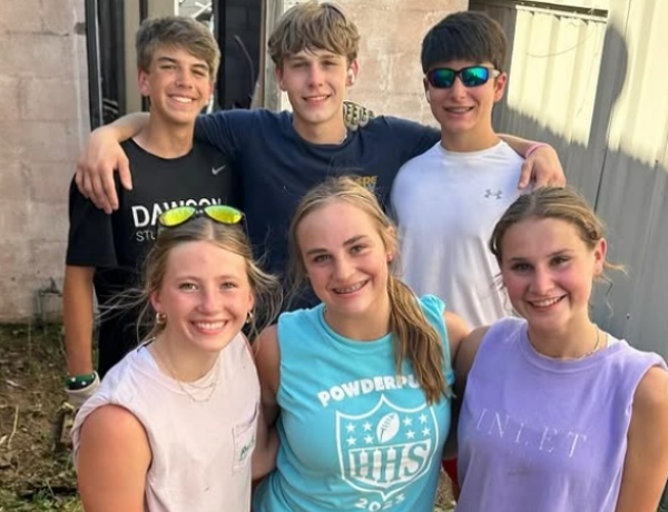 Hudson Joseph Meek with friends