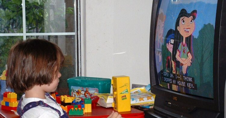 Child watching TV (Photo by oddharmonic via Flickr)