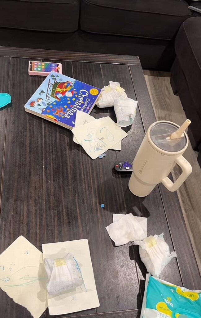 Screenshot from hannah_bhiatt '17 Diapers' video on TikTok