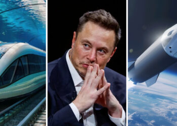 Elon Musk, underwater train, Starship rocket