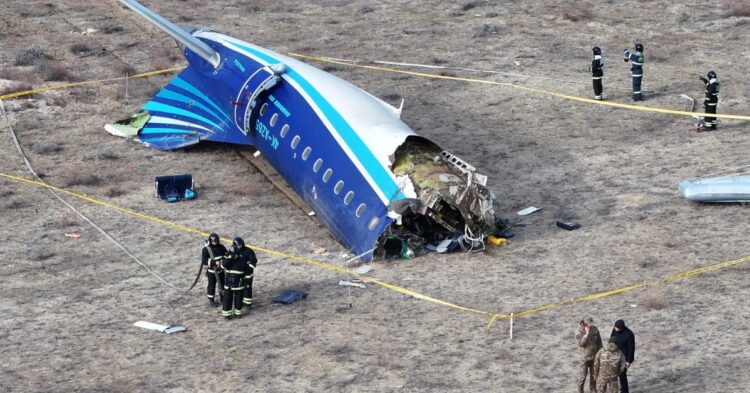 Azerbaijan Plane Crash (Photo by Reuters)
