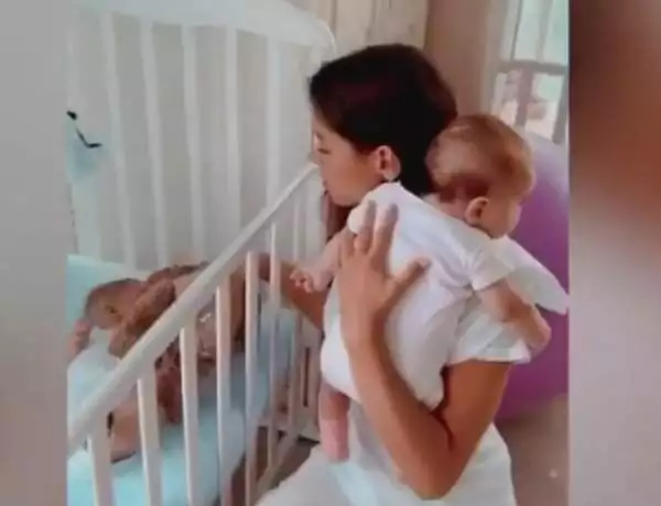 Kristina Ozturk and her babies