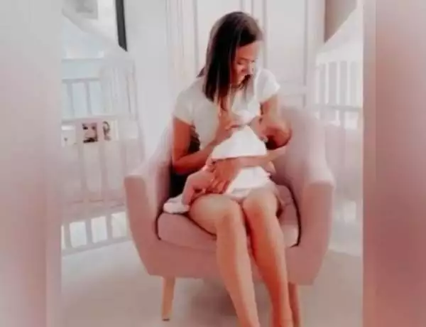Kristina Ozturk and her baby
