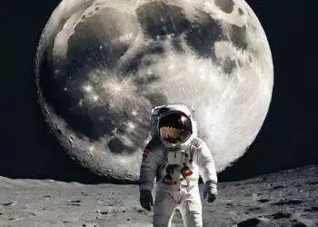 Astronaut on the Moon