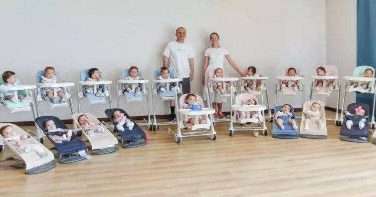Kristina Ozturk and her large family of 22 children