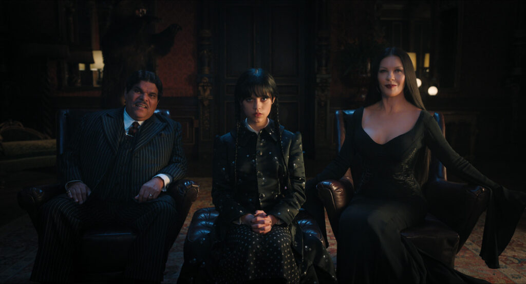 Luis Guzman, Catherine Zeta-Jones, Jenna Ortega, Wednesday Season 3, Netflix