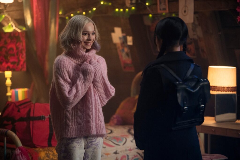 Emma Myers Jenna Ortega, Wednesday Season 3, Netflix