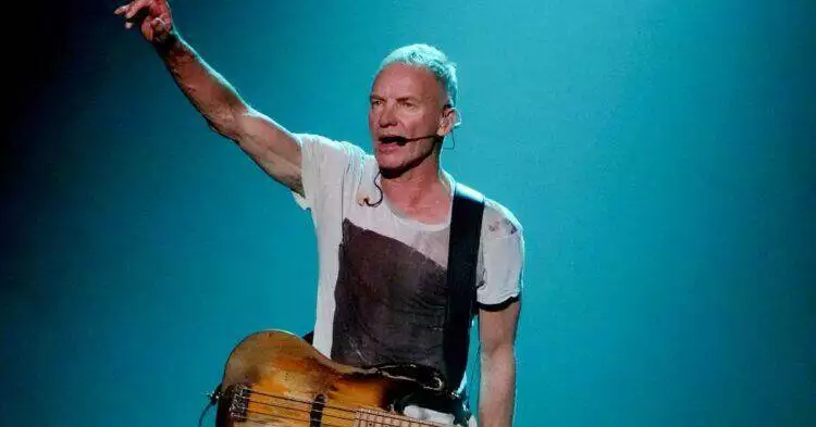 Artist Sting on stage (AP)