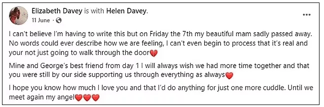 Elizabeth Davey on Facebook