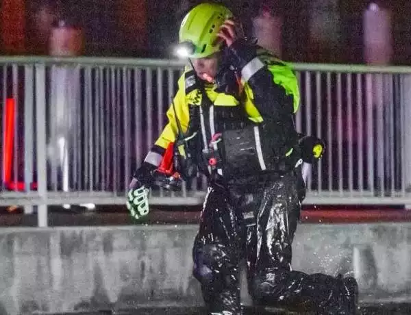 Rescuers after American Airlines crash