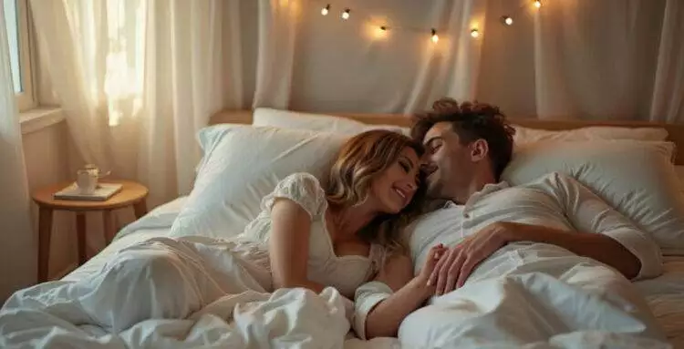 Couple in bed