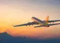Airplane flying