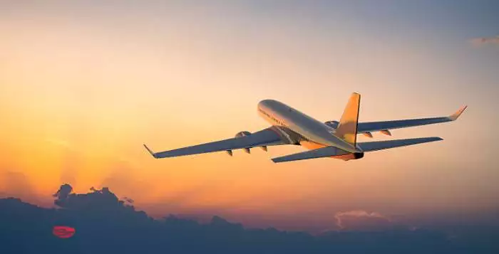 Airplane flying