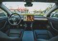 black car interior