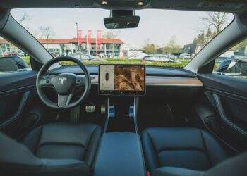 black car interior