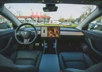 black car interior