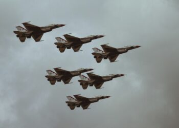 six fighter jets