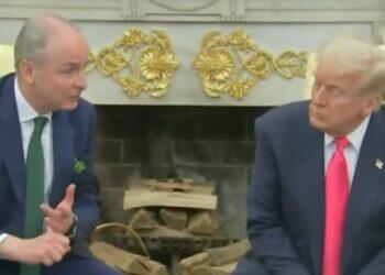 Donald Trump and Micheal Martin