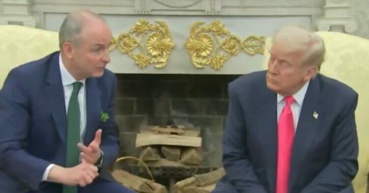 Donald Trump and Micheal Martin