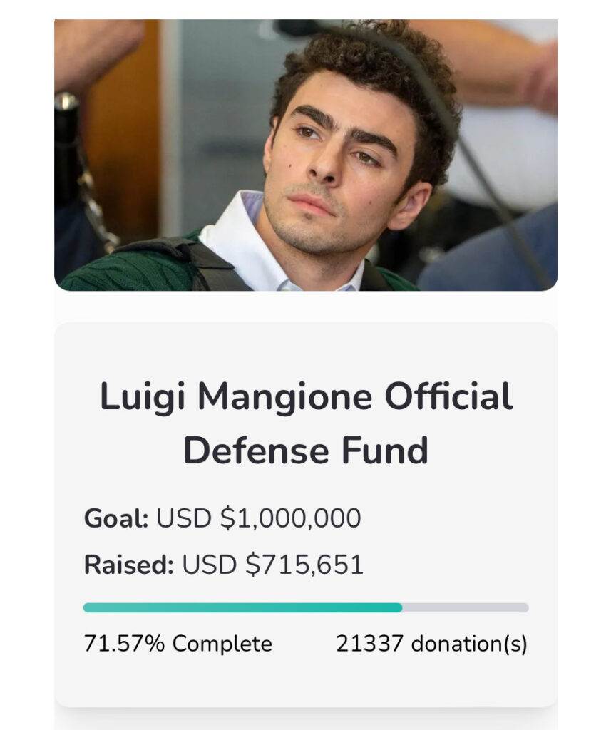 Luigi's defense fund