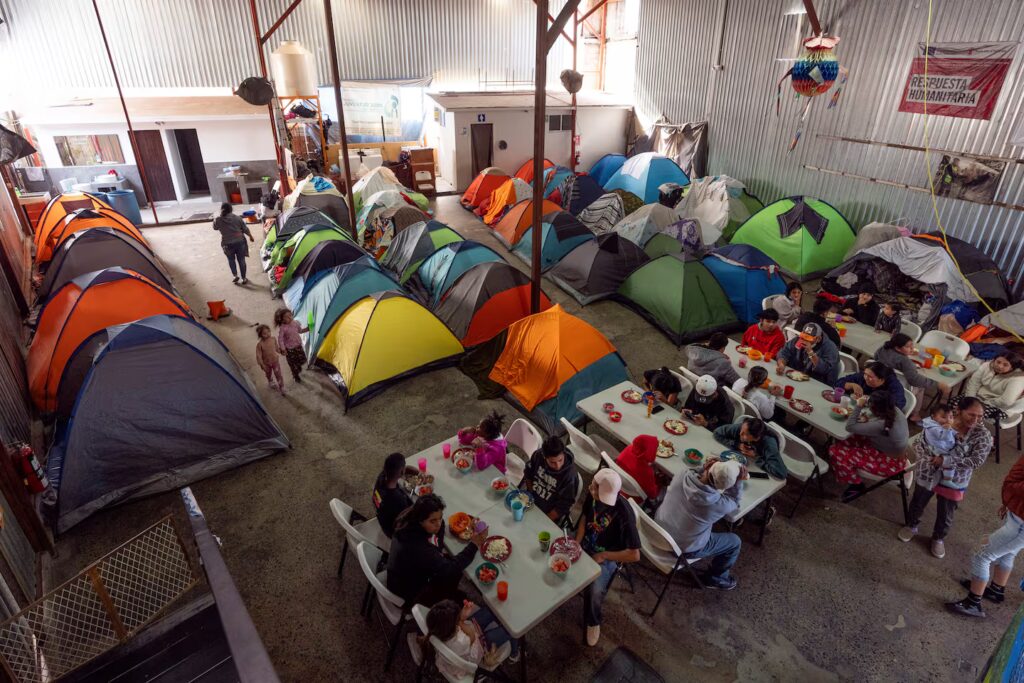 Temporary shelter for deportees