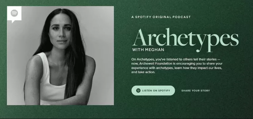 Meghan Markle Archtypes Podcast page on Spotify (Spotify)