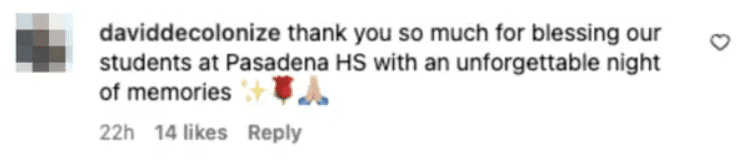 IG comment