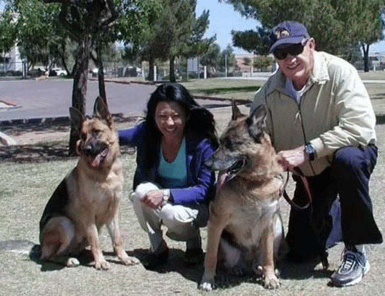 Gene, Betsy, dogs