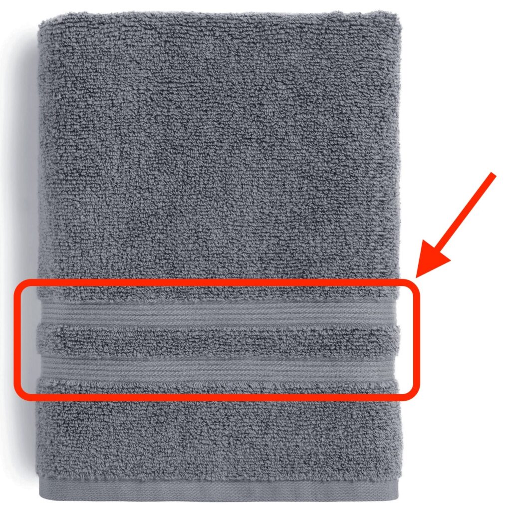 Towel with dobby weaves highlighted (X | natemcgrady)